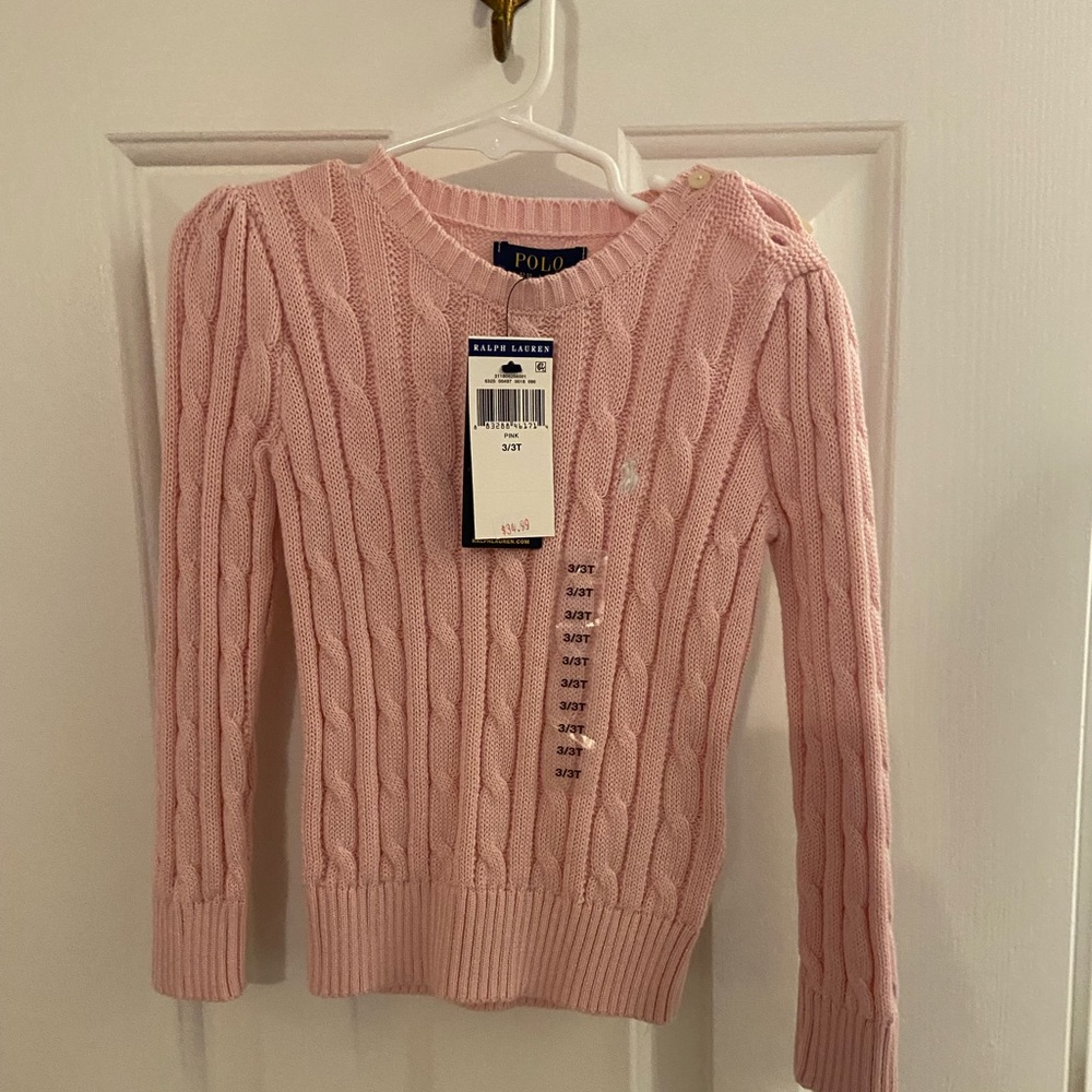 NWT Girls Polo Sweater